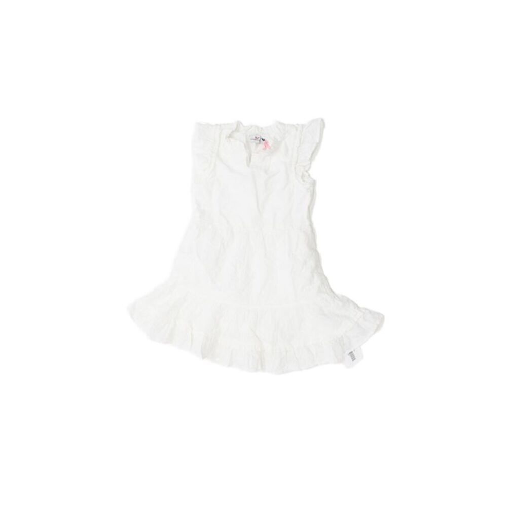 Vineyard Vines Childrens Girls Eyelet Ruffled Sun Dress White Size 5